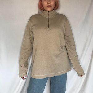 cream fleece sweater
